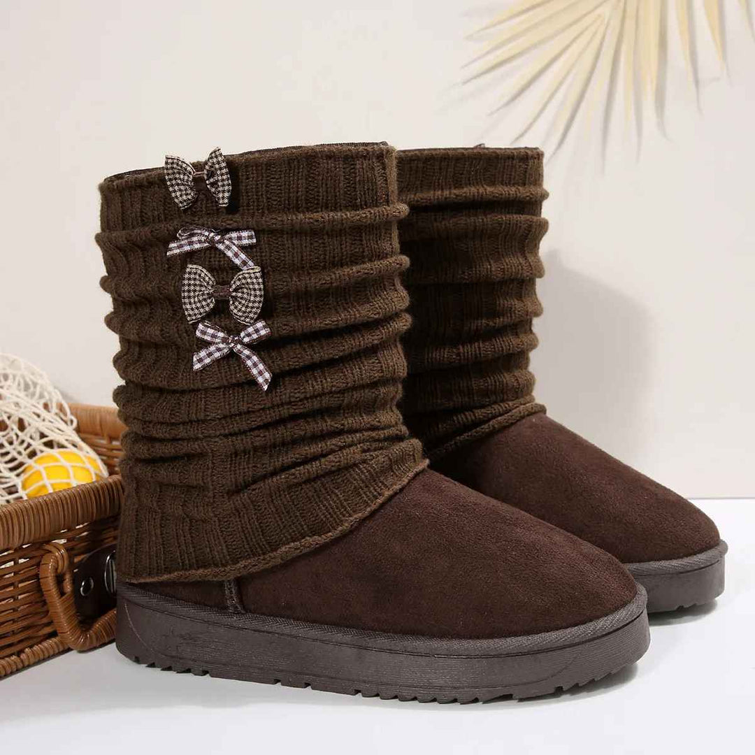 Arvelle | Women's Waterproof Winter Snow Boots - Dark Brown - Image 1