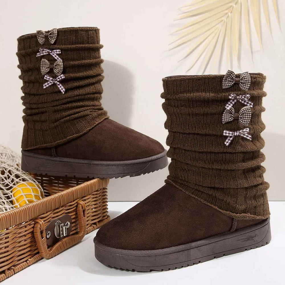 Arvelle | Women's Waterproof Winter Snow Boots - Dark Brown - Image 2