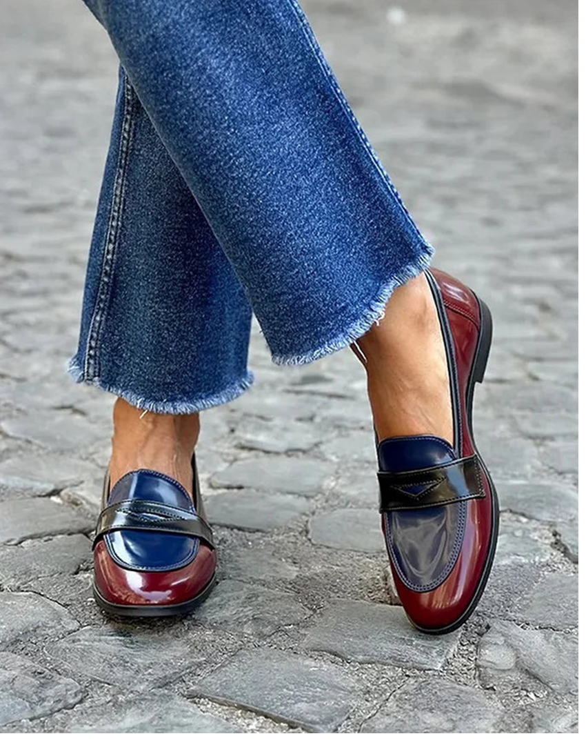 Brindara | Women's Penny Loafer Slip-On Flats - Image 1