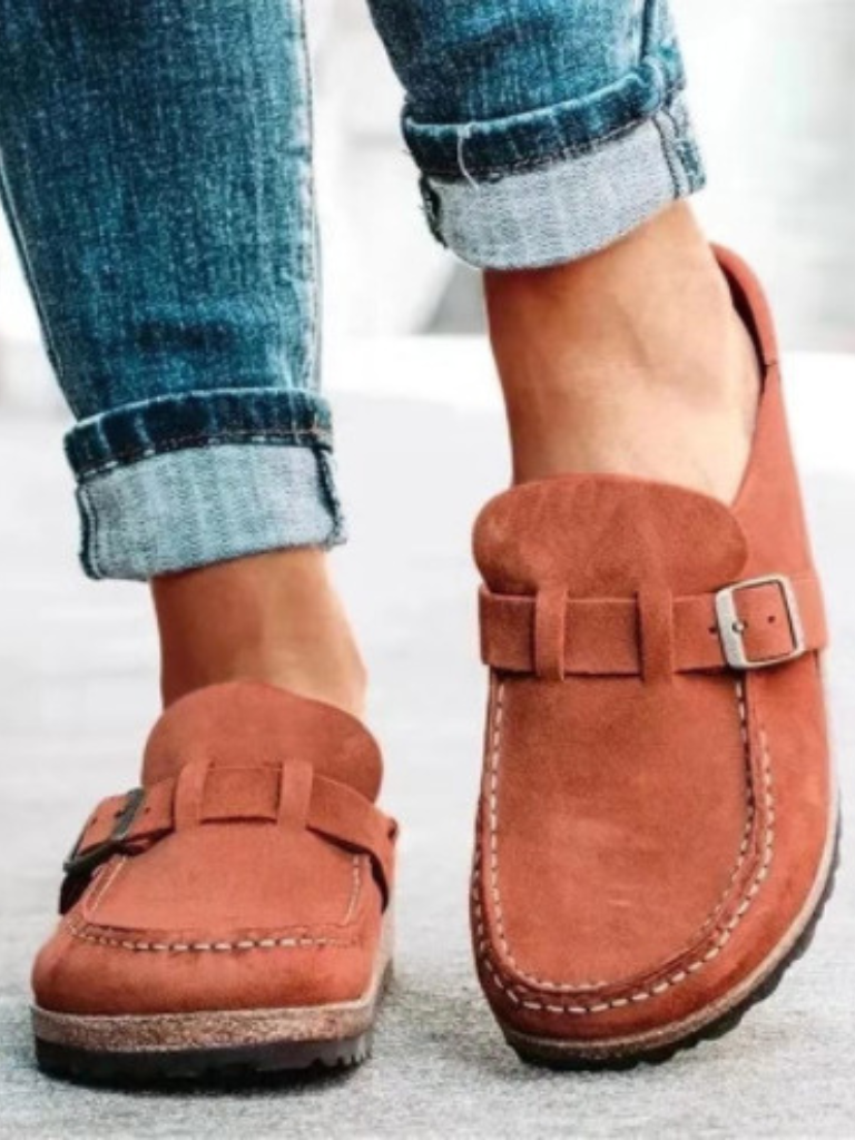 Calvine | Women's Penny Loafer Slip-On Clogs - Sage - Image 2