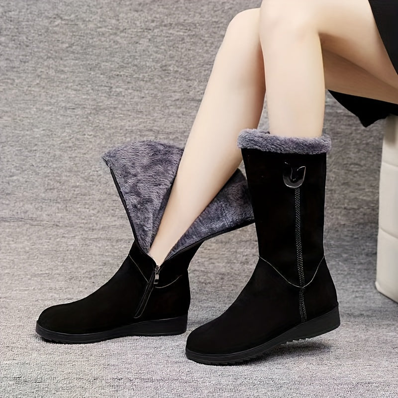Corvelle | Women's Waterproof Winter Snow Boots - Black - Image 2