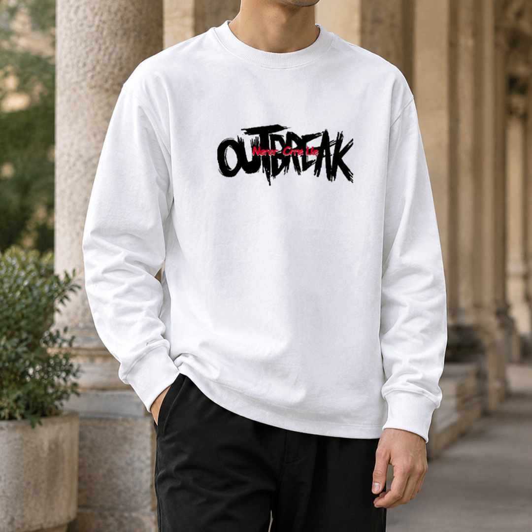 Halvorn | Women's Oversized Knit Sweater Graphic - White - Image 1