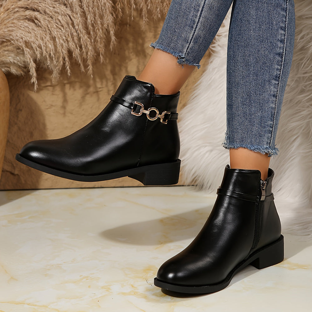 Lorenne | Women's Chelsea Ankle Boot - Black - Image 2
