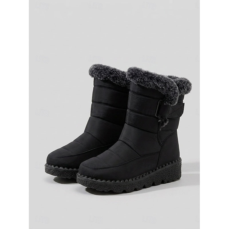 Lorvaine | Women's Waterproof Winter Snow Boots - Black - Image 1