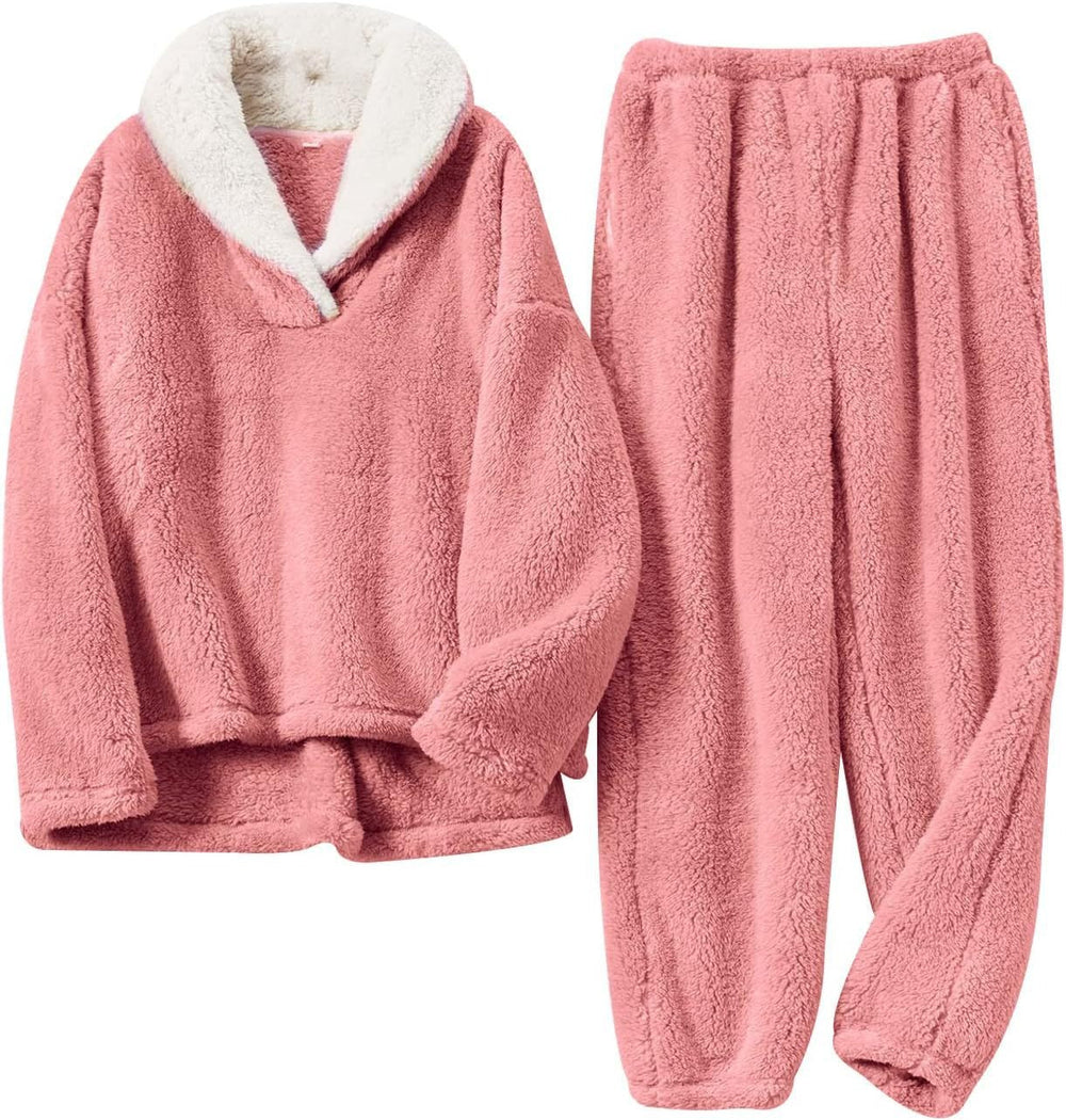 Narvelle | Women's Fleece Hoodie Loungewear Set - Cream - Image 2