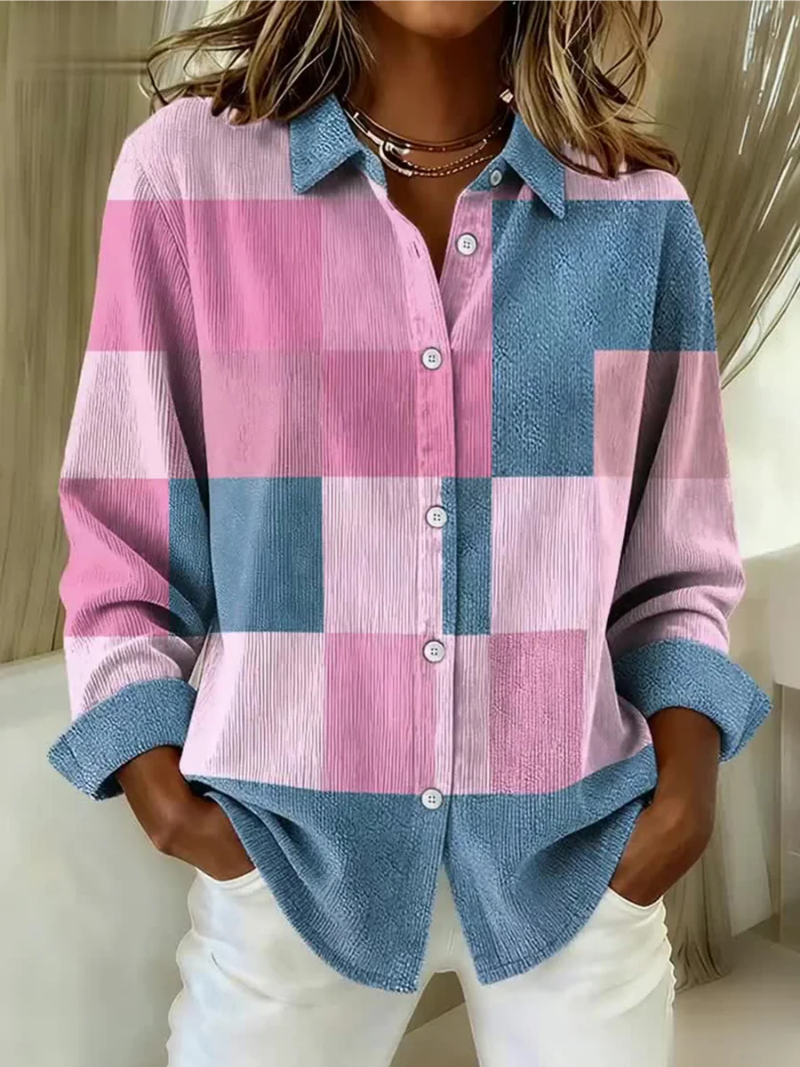 Ravenna | Women's Plaid Cardigan Sweater Shirt - Image 1