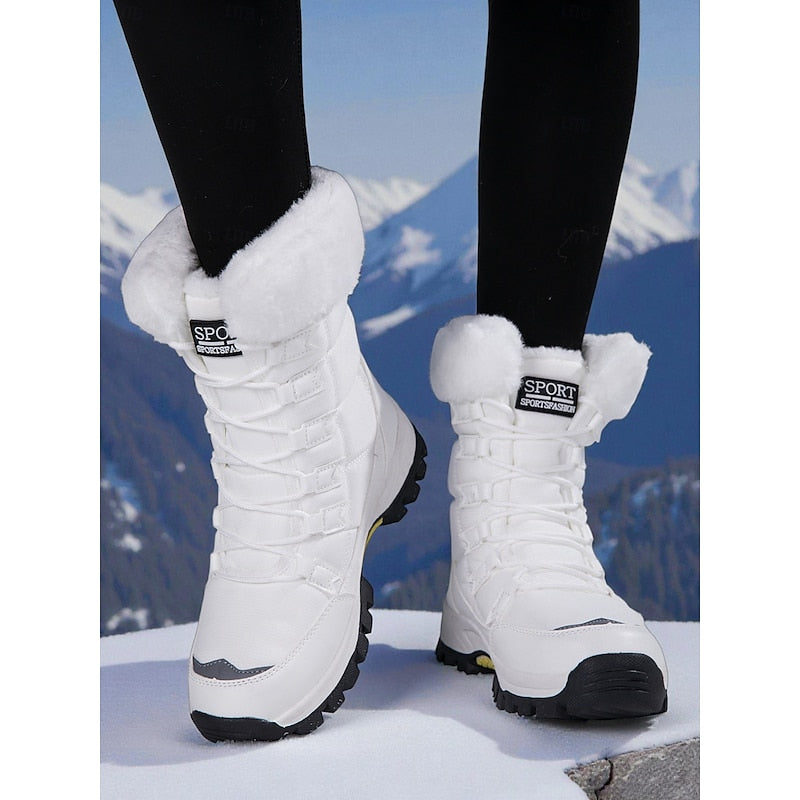 Thelvaine | Women's Waterproof Winter Snow Boots - White - Image 1