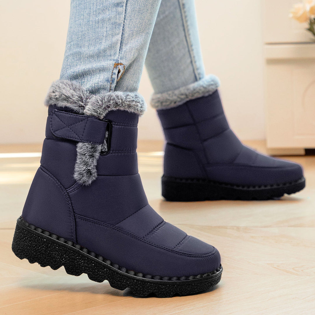 Threnova | Women's Waterproof Winter Snow Boots - Navy - Image 1