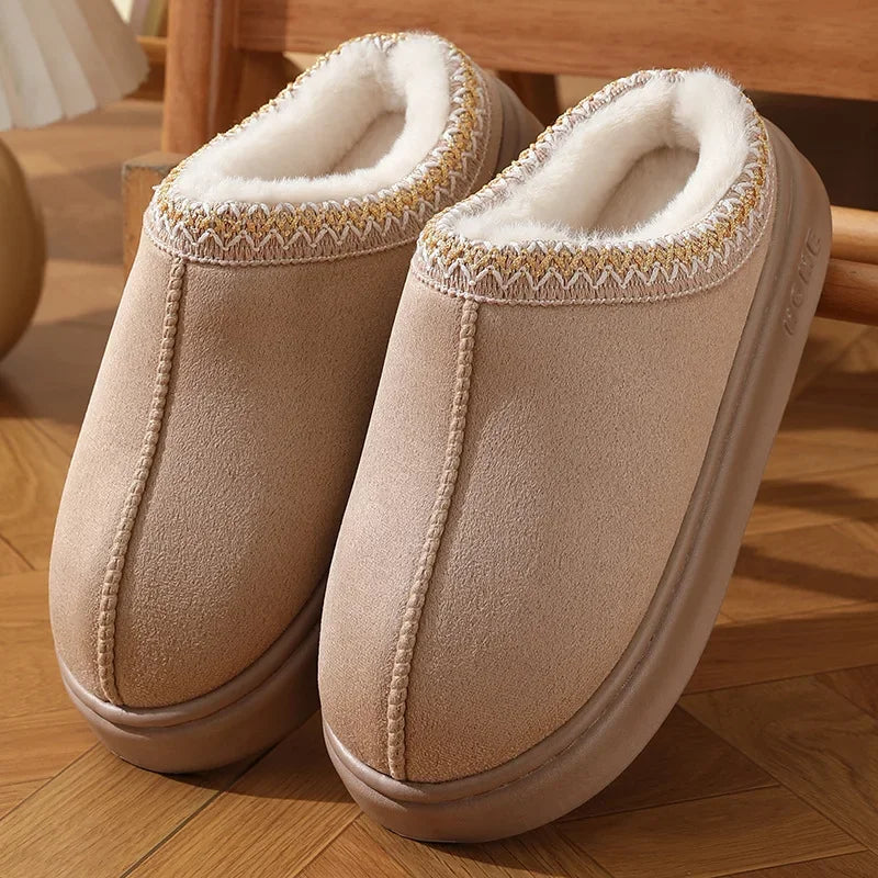 Verndale | Women's Penny Loafer Platform Flats - Beige - Image 1