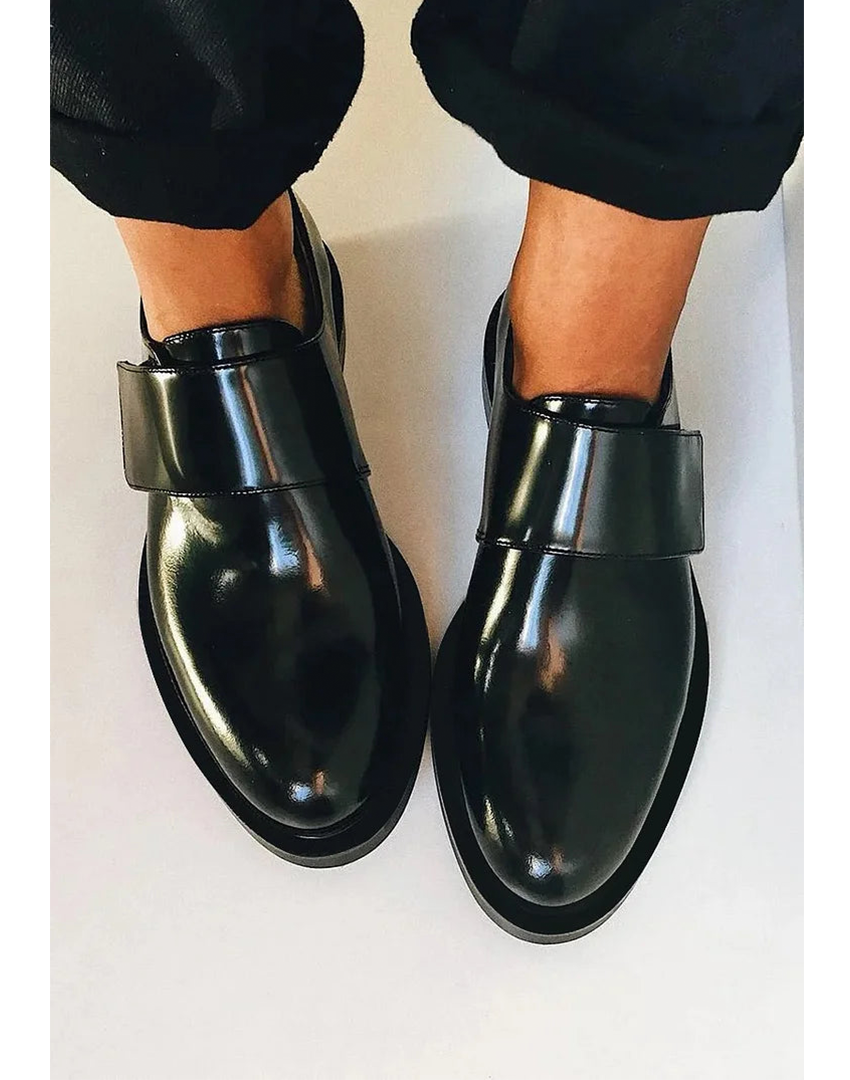Vornette | Women's Penny Loafers Slip-On Dress Shoes - Black - Image 1