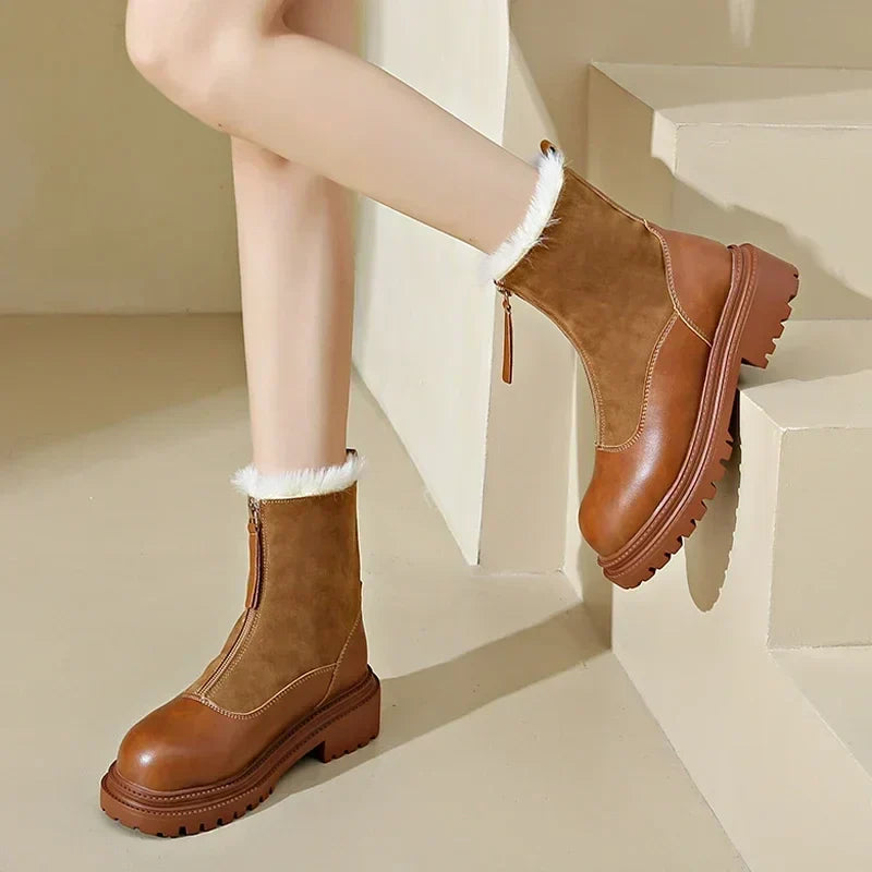 Wyndecroft | Women's Waterproof Winter Snow Boots - Brown - Image 1