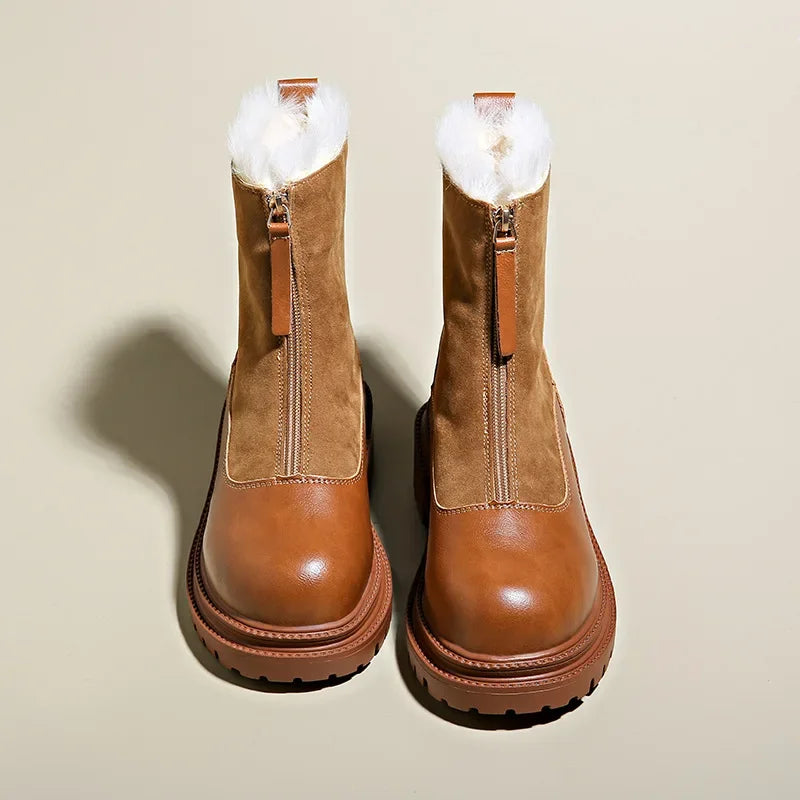 Wyndecroft | Women's Waterproof Winter Snow Boots - Brown - Image 2