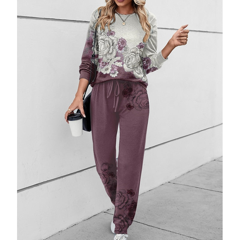 Zellwyn | Women's Fleece Loungewear Set with Joggers - Image 1