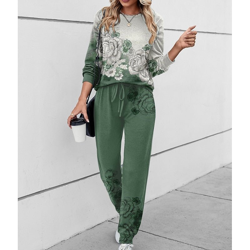 Zellwyn | Women's Fleece Loungewear Set with Joggers - Image 2