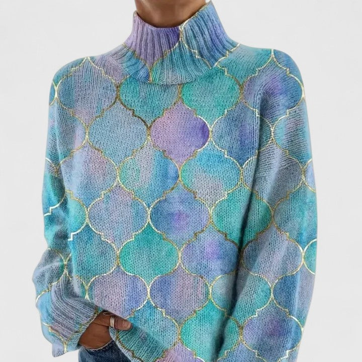 Zolverra | Women's Oversized Knit Turtleneck Sweater - Image 1